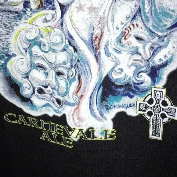 Lost Abbey Carnivale Mardi Gras LG San Diego Co brewery TShirt Art by Dominguez